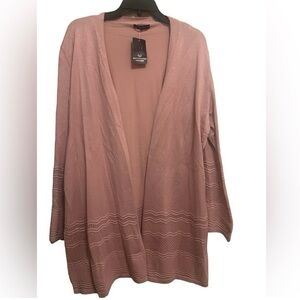 Esperanza Pink Laser Cut Cardigan